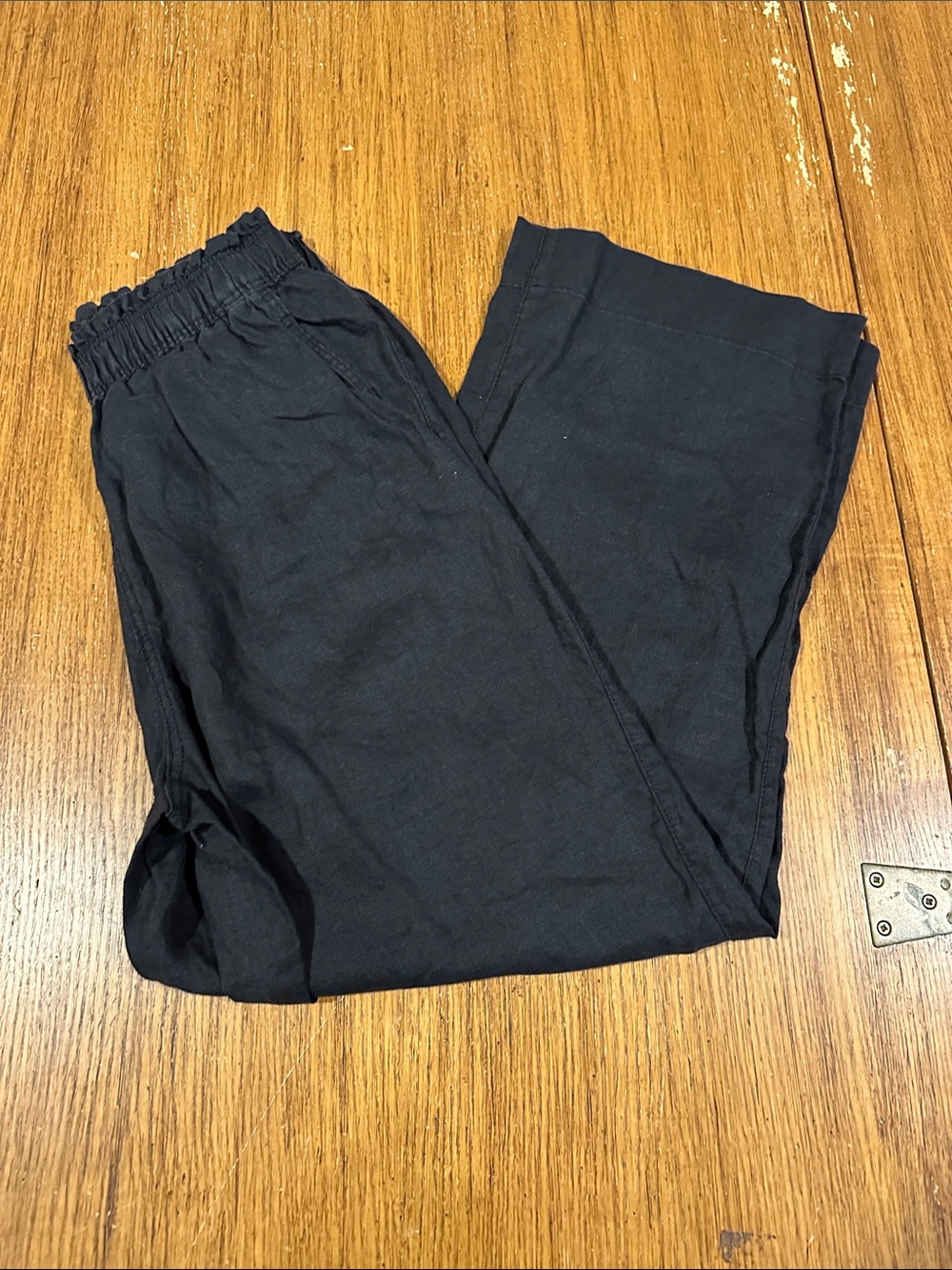 H&M Black Linen Pants